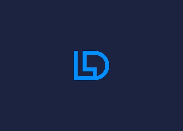 letter dl logo icoon ontwerp vector ontwerp sjabloon inspiratie