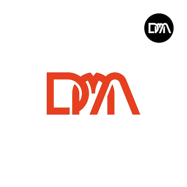 letter dma monogram logo design