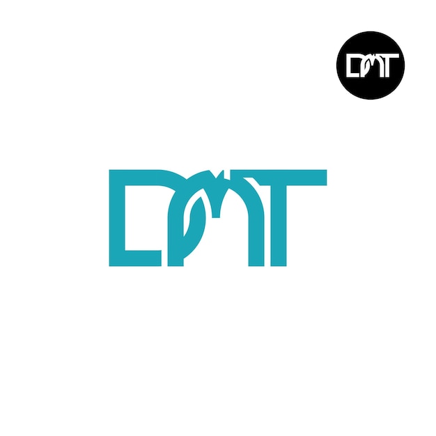 Lettera dmt monogramma logo design