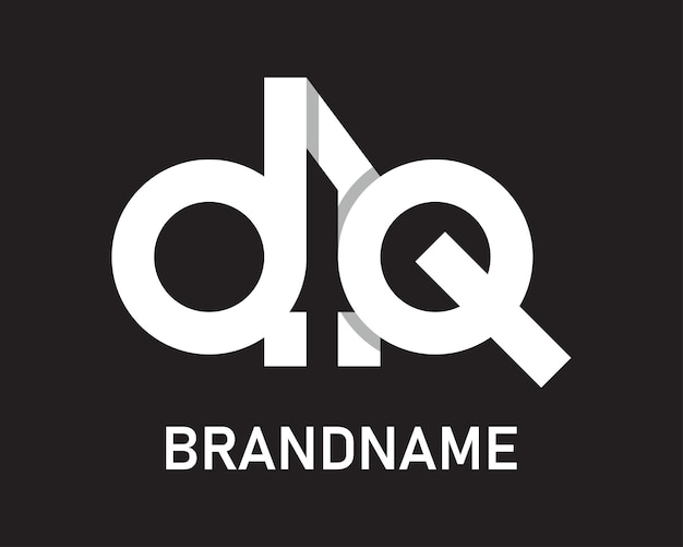 Letter dq logo design template