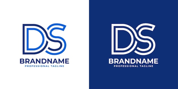 Letter DS Line Monogram Logo geschikt voor elk bedrijf met DS- of SD-initialen