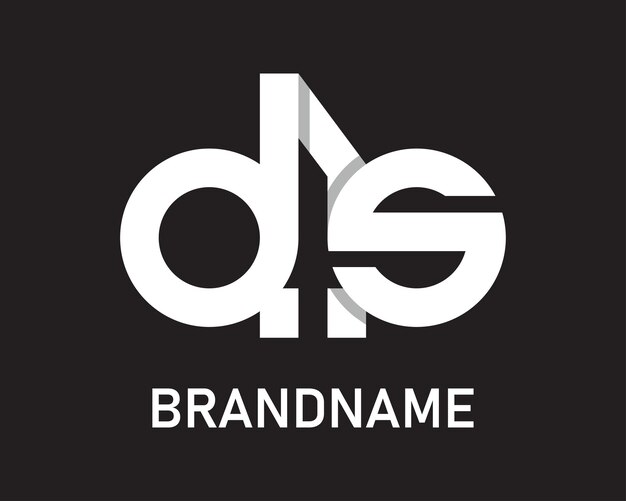 Letter ds logo design template