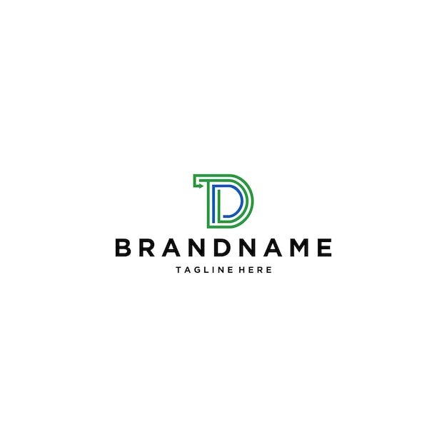 Letter DT logo design template