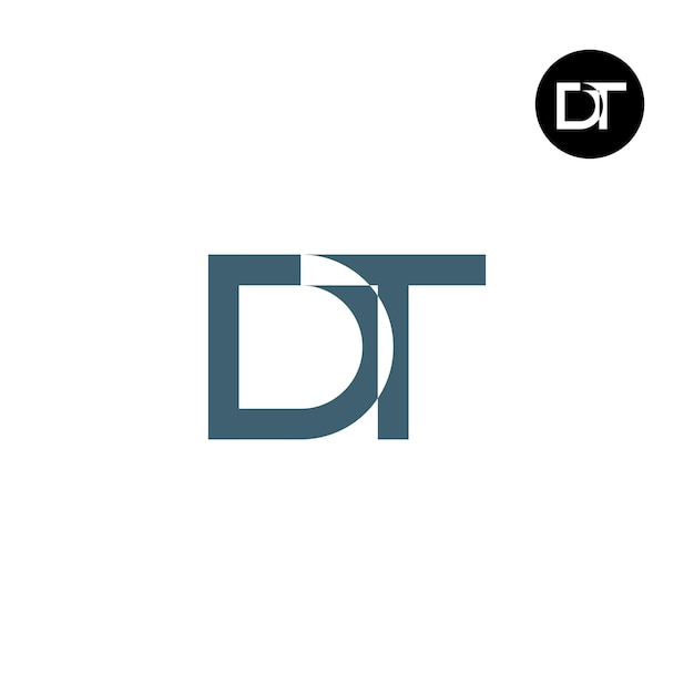 Letter DT Monogram Logoontwerp