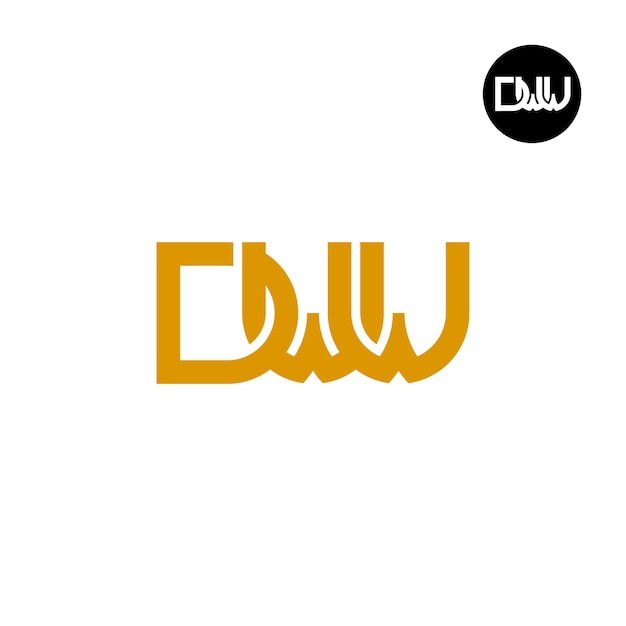 Letter DWW Monogram Logo Design