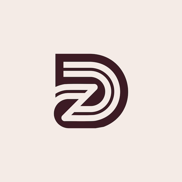 Letter DZ or ZD logo