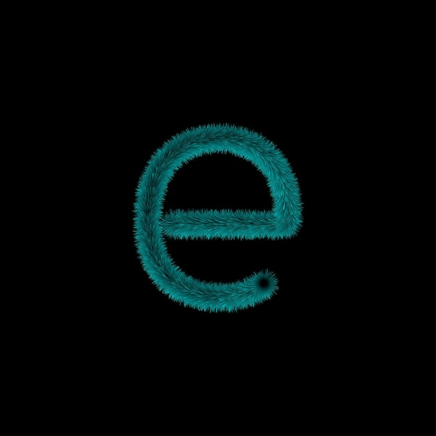 Letter e 3d-logo ontwerpsjabloon