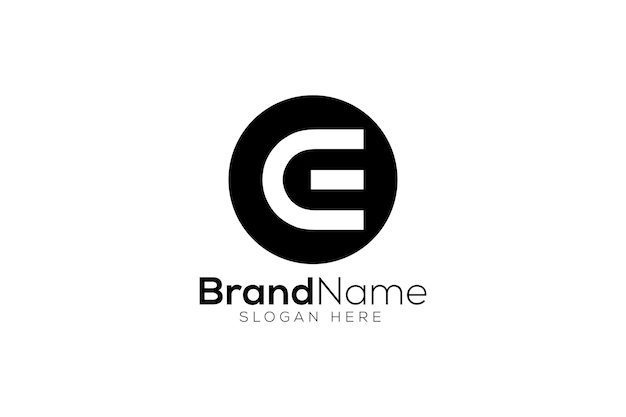 Letter E C logo design