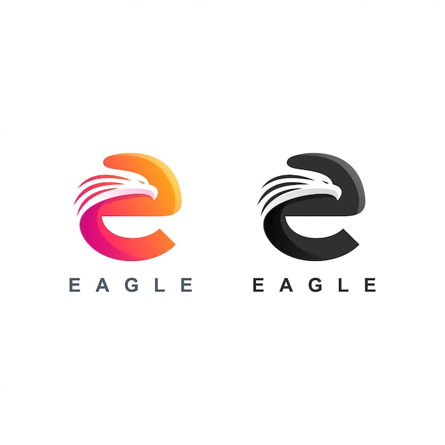 Letter e eagle-logo