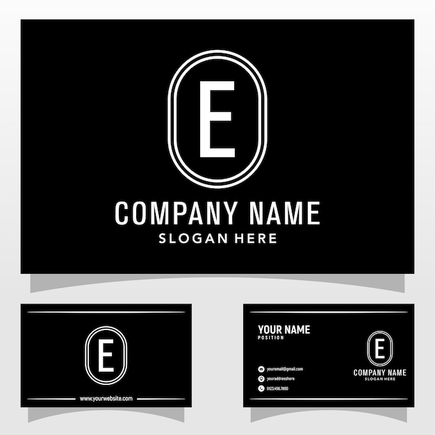 Letter E Elegant Logo Design Template Inspiration Vector Illustration