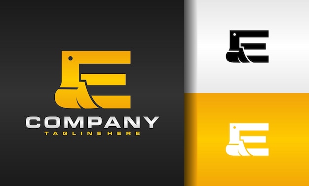 letter E graafmachine logo