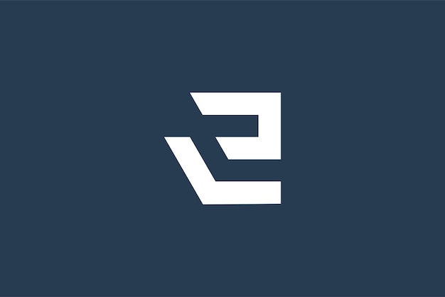 Вектор дизайна логотипа буквы E с современной творческой идеей