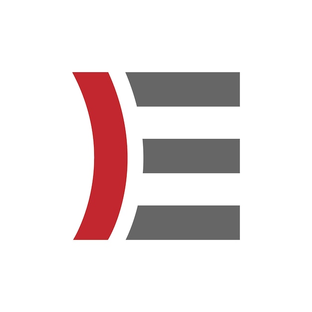 Дизайн логотипа буквы E