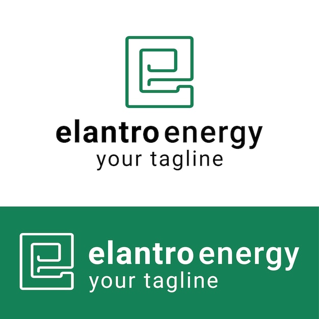 Premium Vector  Letter e logo double ee for green energy business