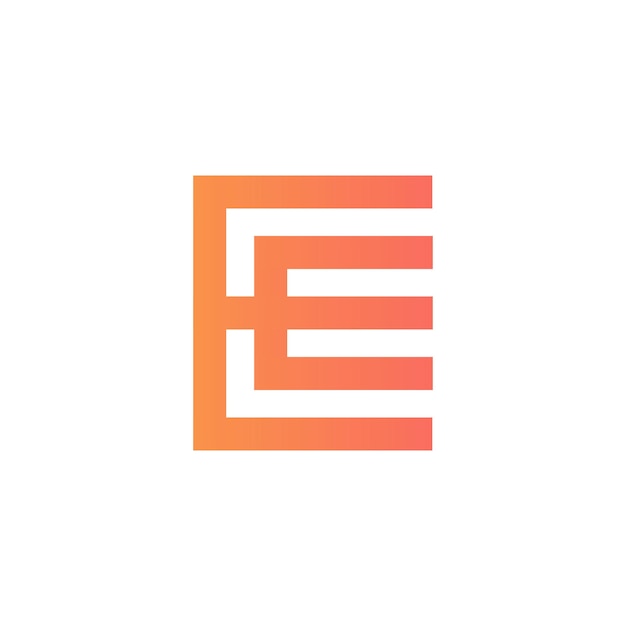 Letter E logo icon design template elements vector illustration