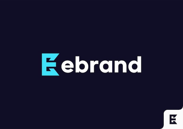 Шаблон логотипа буквы E