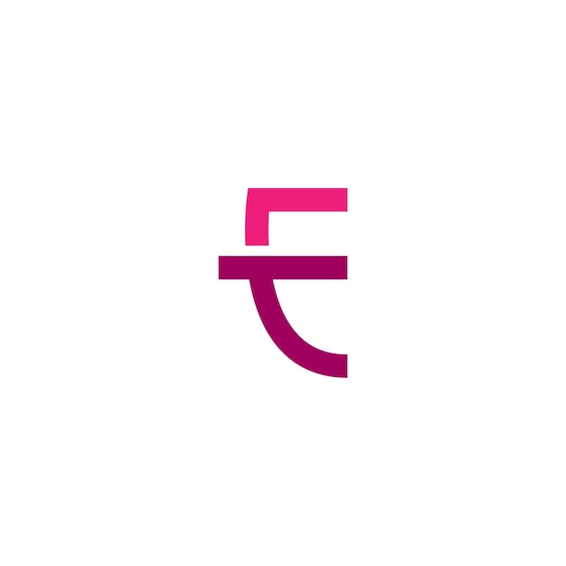 Векторная иллюстрация логотипа буквы E