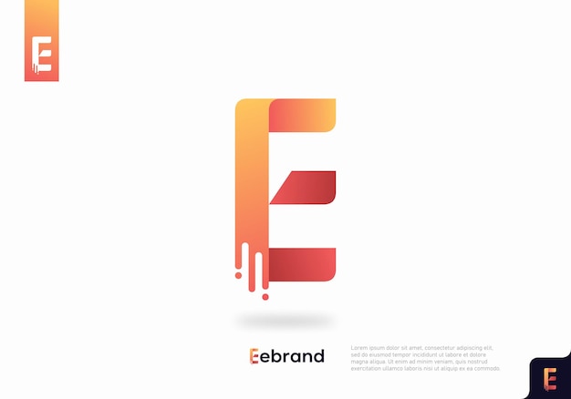 Letter E logo icon template