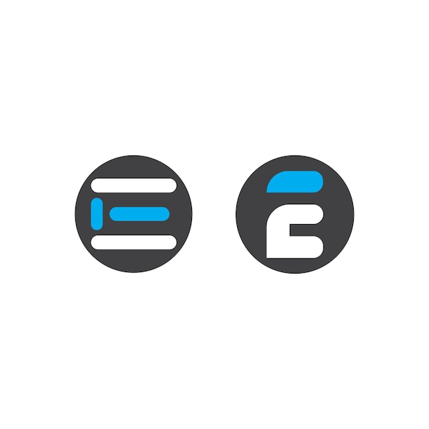 Letter E-logo in Adobe Illustrator