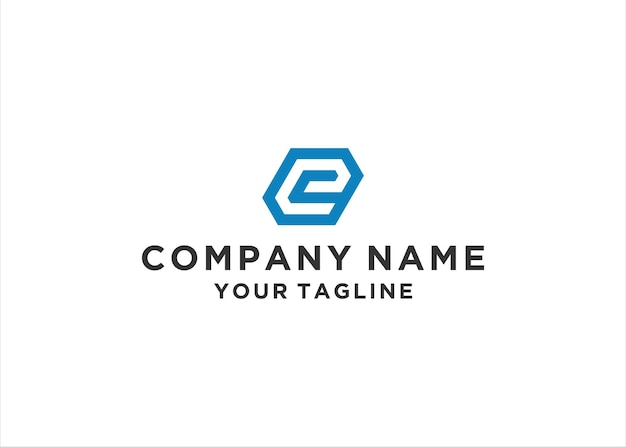 Letter E-logo ontwerpelement sjabloon