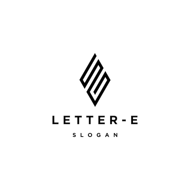 Letter E logo pictogram ontwerpsjabloon