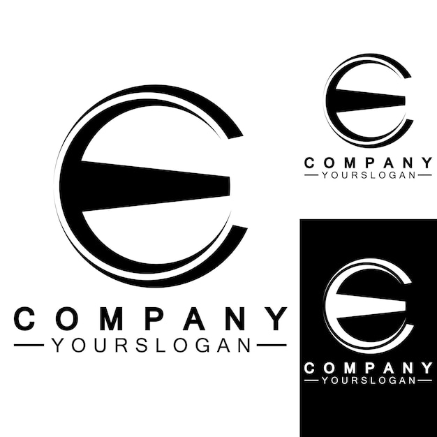 Letter E logo pictogram ontwerpsjabloon