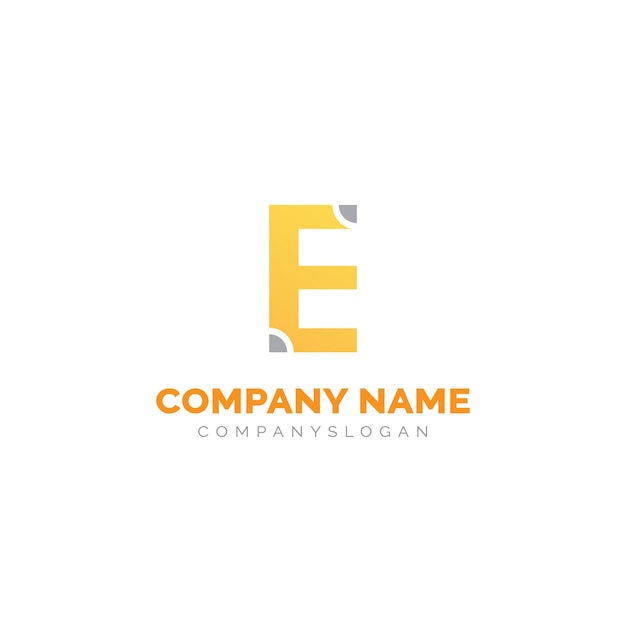 Letter e logo