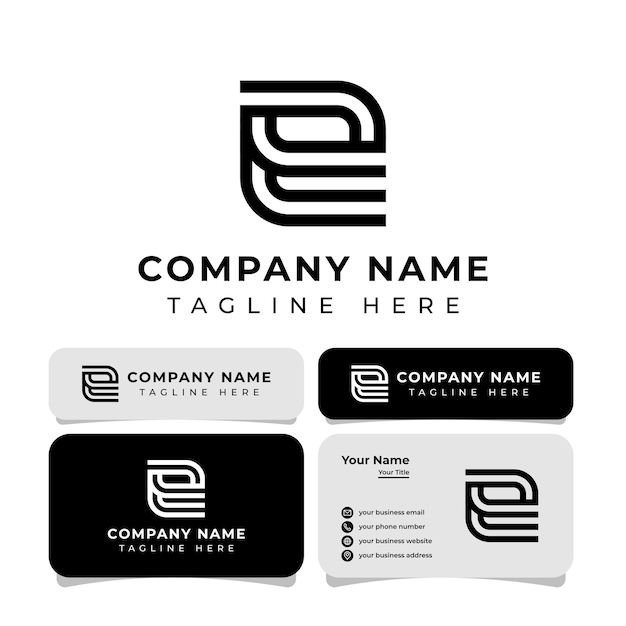 Логотип Letter E Monogram подходит для любого бизнеса.