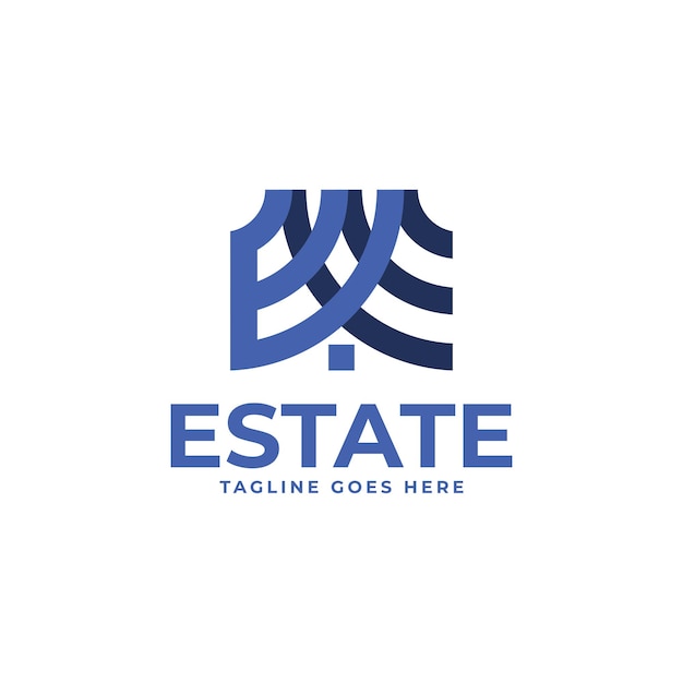 Letter e realty logo 4