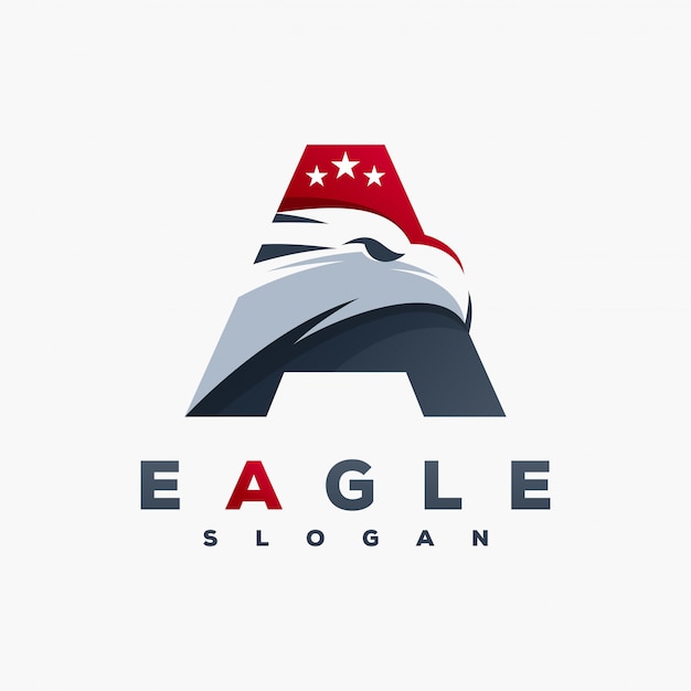 Letter a eagle logo ready to use