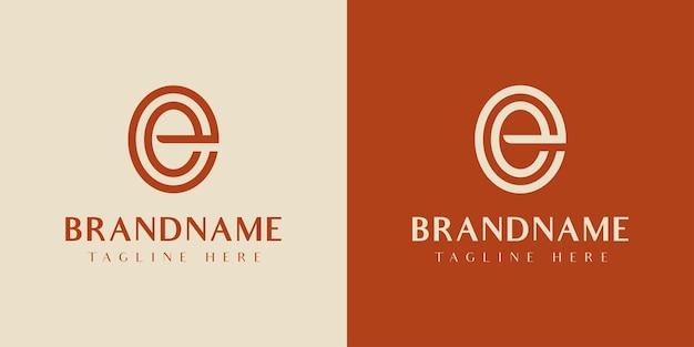 Letter ee or e oval logo suitable for any business with ee or e initials