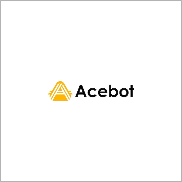 letter een robot ai-logo