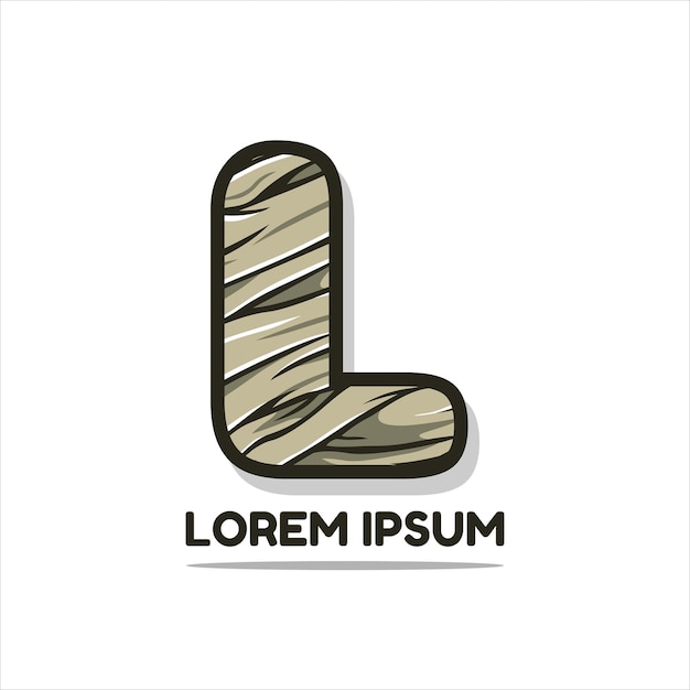 Letter eerste lettertype alfabet kleurrijke logo vector