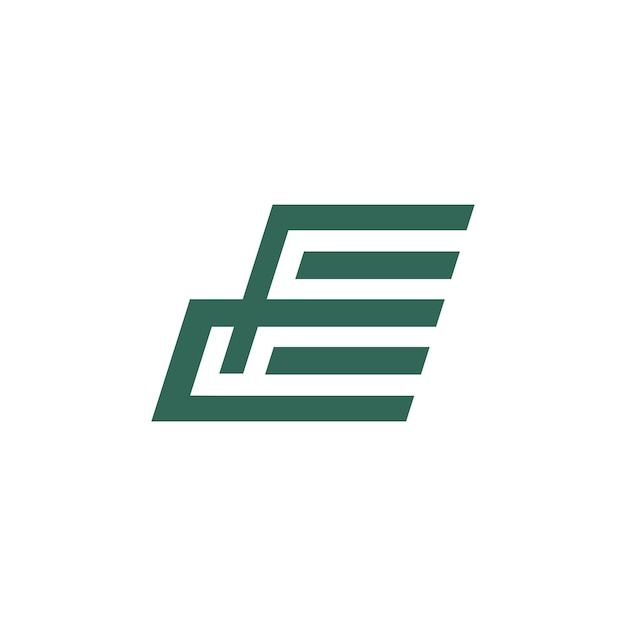 Letter EF or FE logo