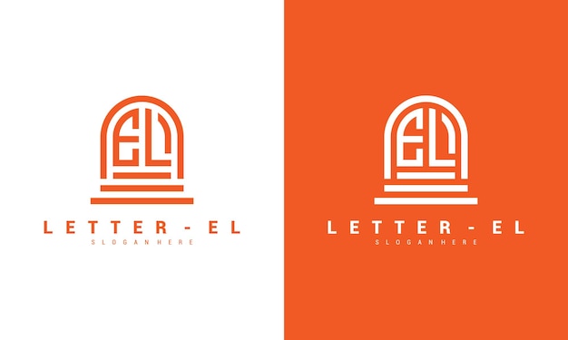 Letter el logo icon design template premium vector premium vector