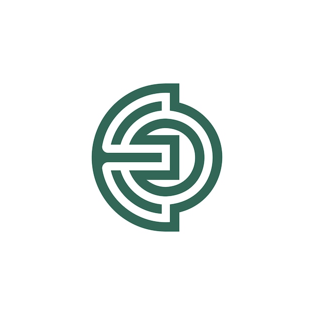 文字 EO または OE ロゴ