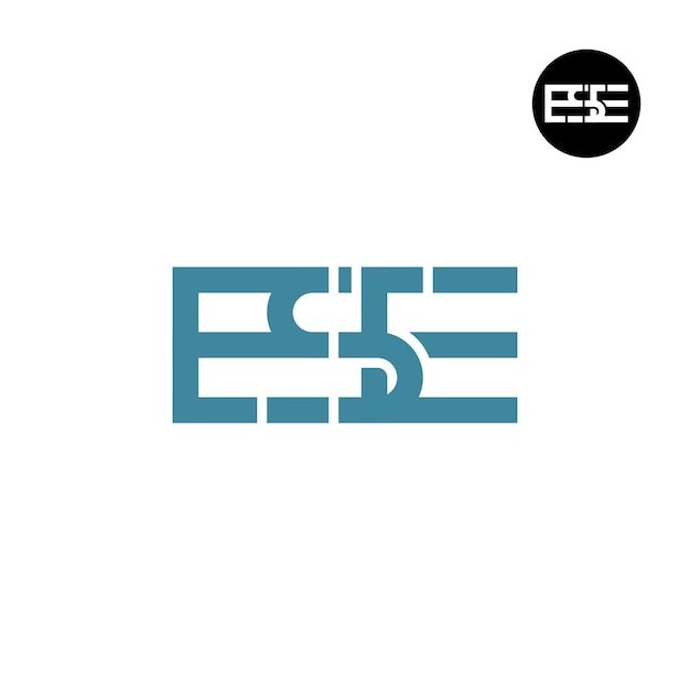 Letter ESE Monogram Logo Design