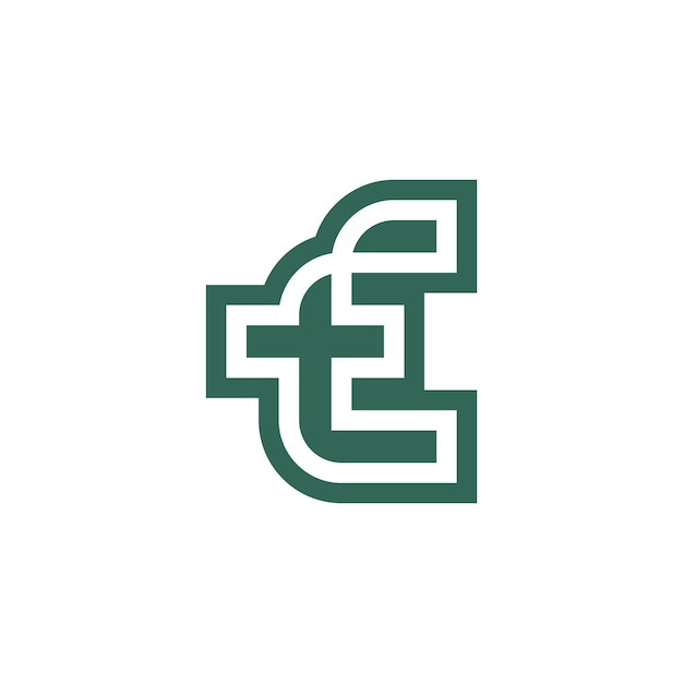Letter ET of TE-logo