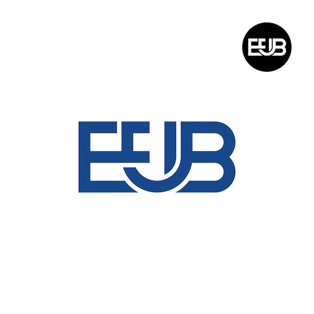 Vector letter eub monogram logo design