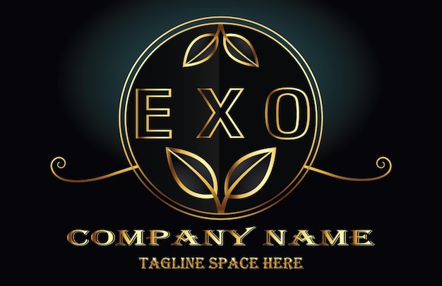 Vector letter exo-logo