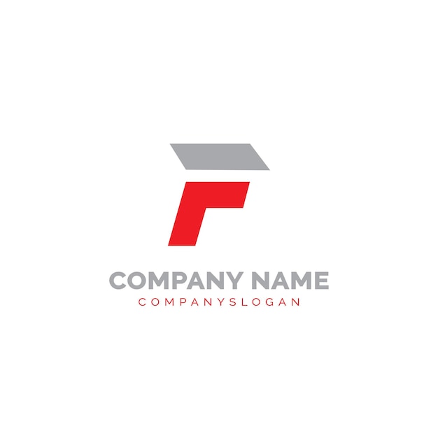 Logo astratto della lettera f