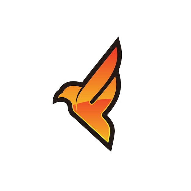 Vector letter f eagle logo