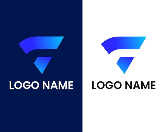 letter f en u modern logo ontwerpsjabloon