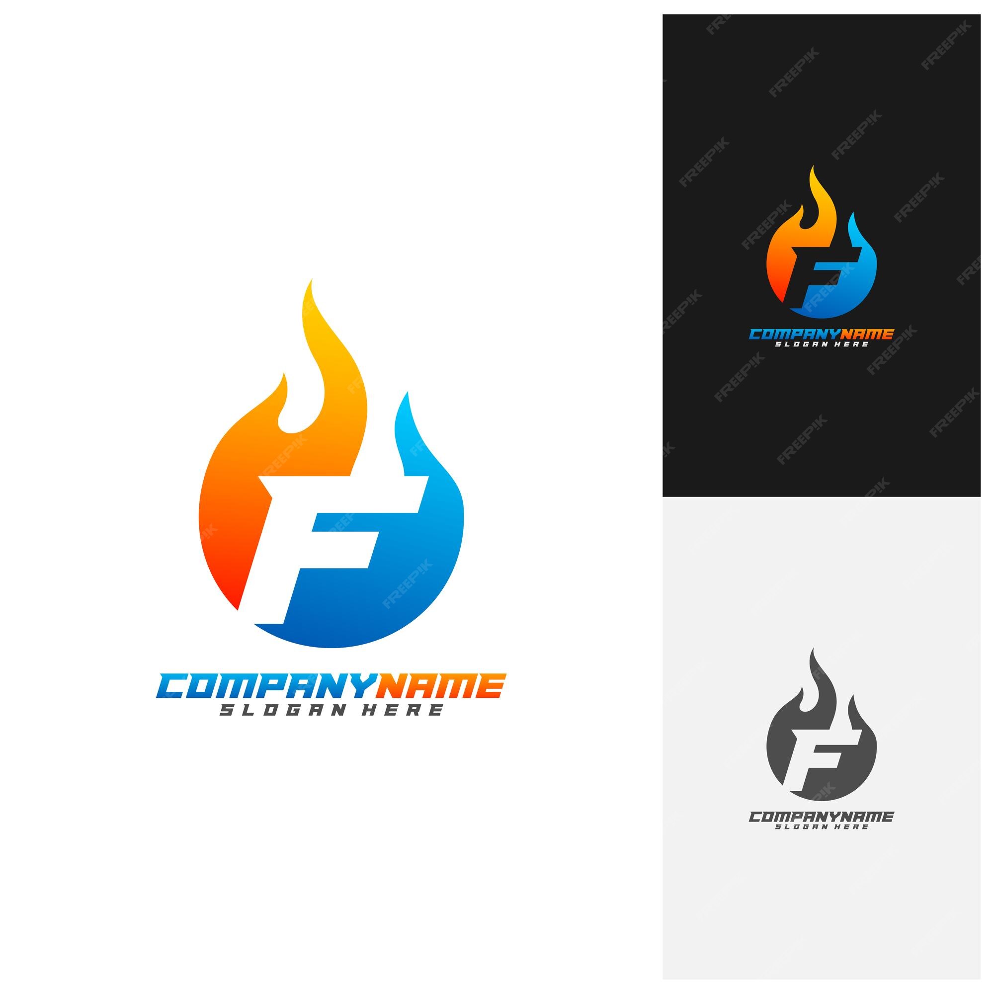 Premium Vector  F logo design or f business logo design or fire icon design