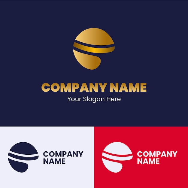 Letter F Gold Luxury Monogram Logo Concept Logo Design