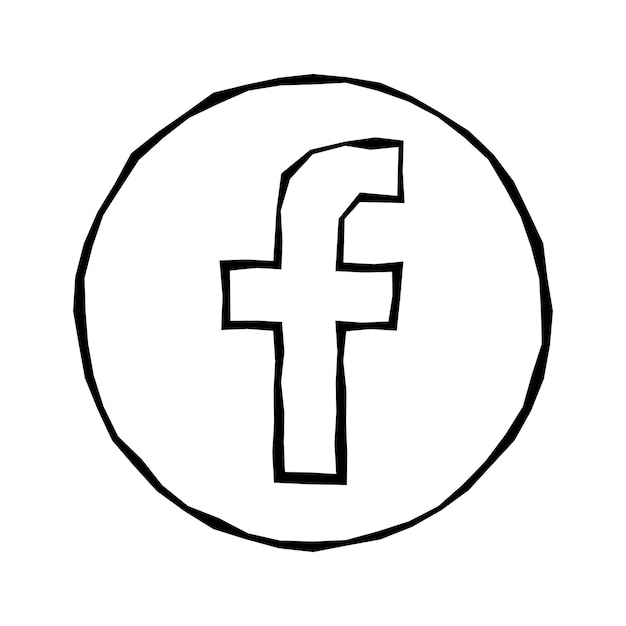 Letter f icon Social media icon facebook icon