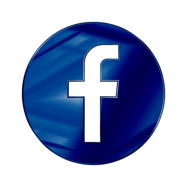 Vector letter f icon social media icon facebook icon