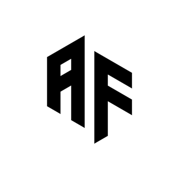 産業会社のF文字のロゴデザイン