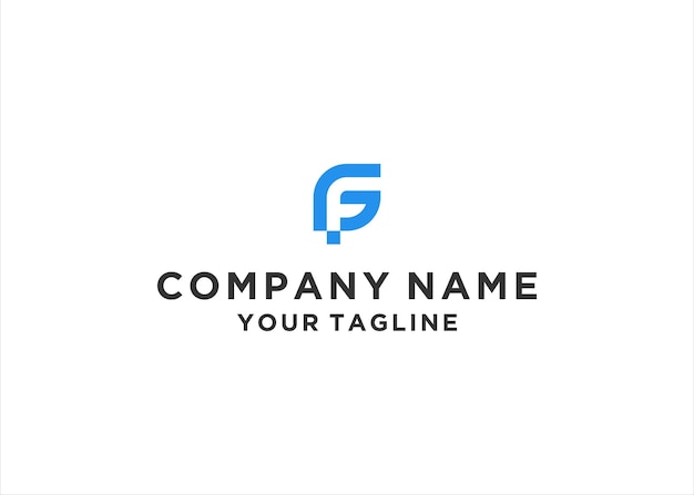 Letter F logo design template element