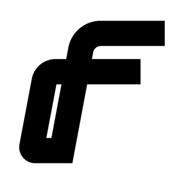 Vettore di progettazione del logo della lettera f